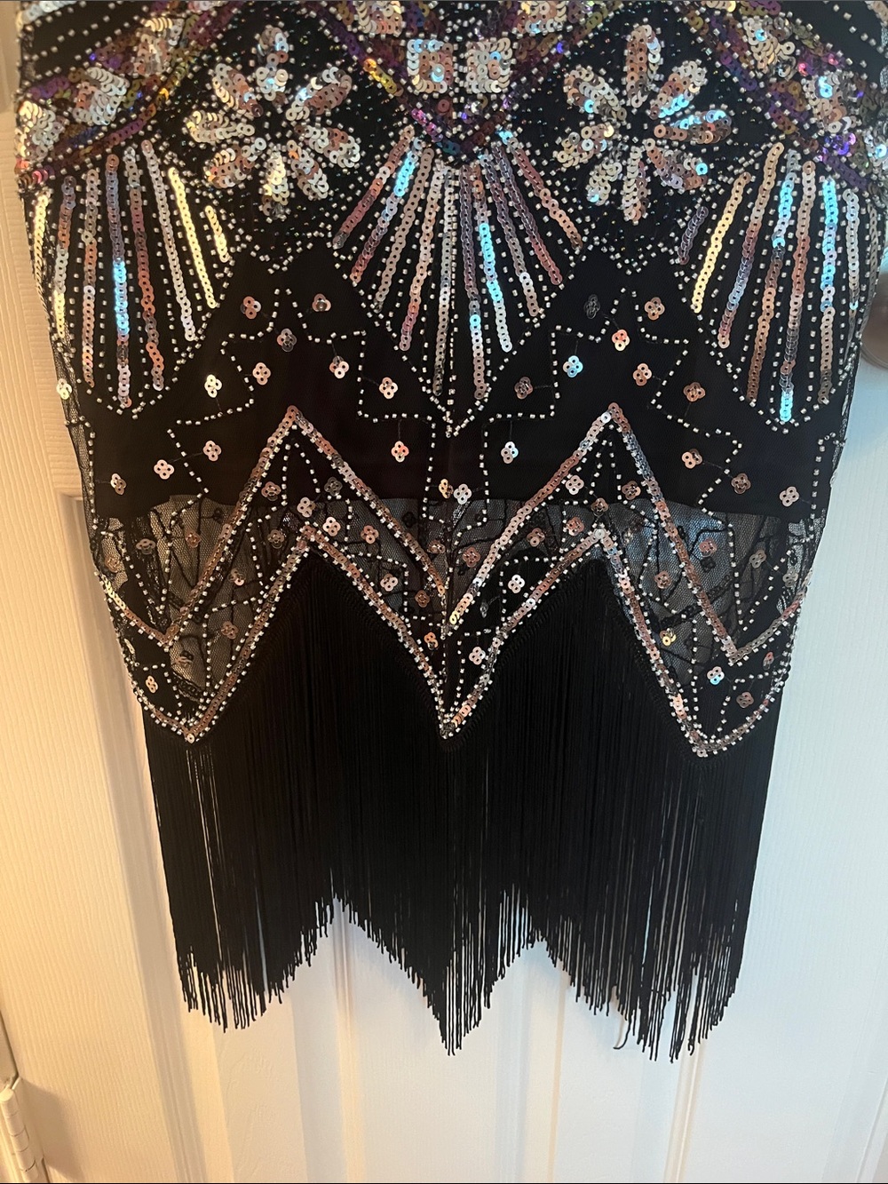 Sequin Tassel Flapper Dress - Picture 4 of 9